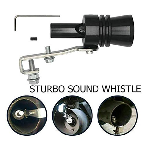 Turbo Lyd Simulator Fløjte Ekstern Modificeret Lyddæmper Udstødning Turbo Lyddæmper Blow Off Ventil Fløjte Lyd Simulator Fløjte