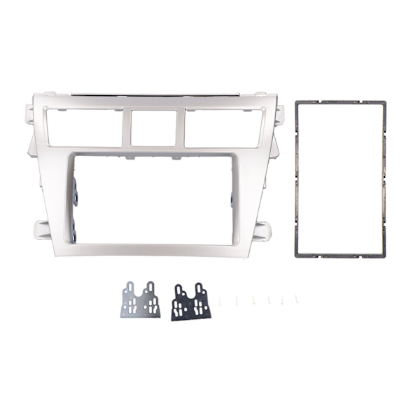 2‑Din Radio Fascia Bilstereo Navigasjon Ommontasj Dash Panel Kit Ramme Passer for Vios Belta Yaris Sedan