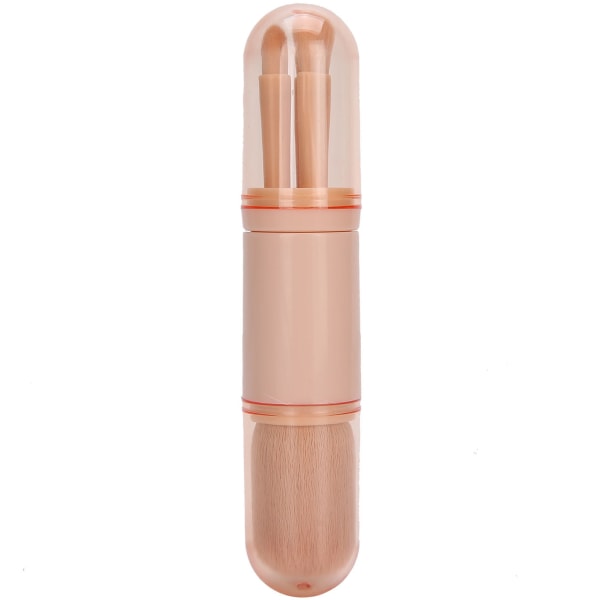 TIMH Makeup Powder Brush Set Nageldammborttagare Infällbar Bärbar W/Lock Fiber Bristle Pink