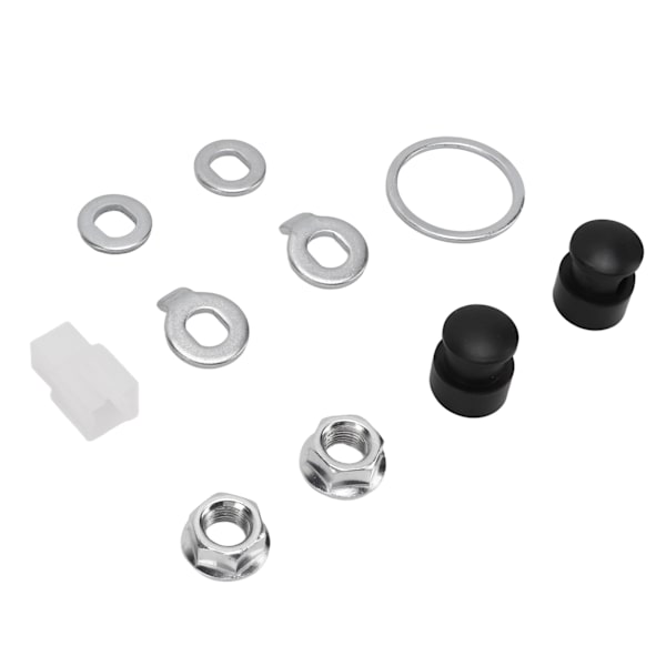Universal cykelkomponent - 12mm axel stål cykelnavmotor muttrar brickor kit