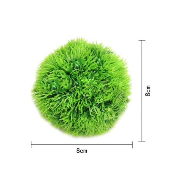 Kunstige akvarieplanter Grønne tangballer Simulering tang Landskap Vann Ugress Ornament for akvariedekorasjon