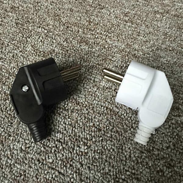 EU-strømadapteruttak 16A 250V pluggkabel elektrisk avtakbar plugg Black