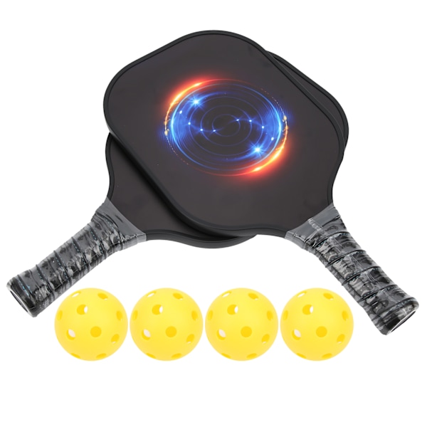 Bärbar Pickleball-set med kolfiberblad, racket, boll och förvaringsväska