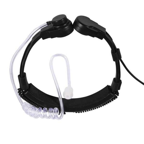 TIMH Throat Mic Headset Akustisk rør ørestykke PTT for Baofeng UV5R 2-veis radio walkie talkie