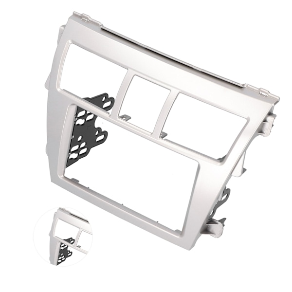 2‑Din Radio Fascia Bilstereo Navigasjon Ommontasj Dash Panel Kit Ramme Passer for Vios Belta Yaris Sedan
