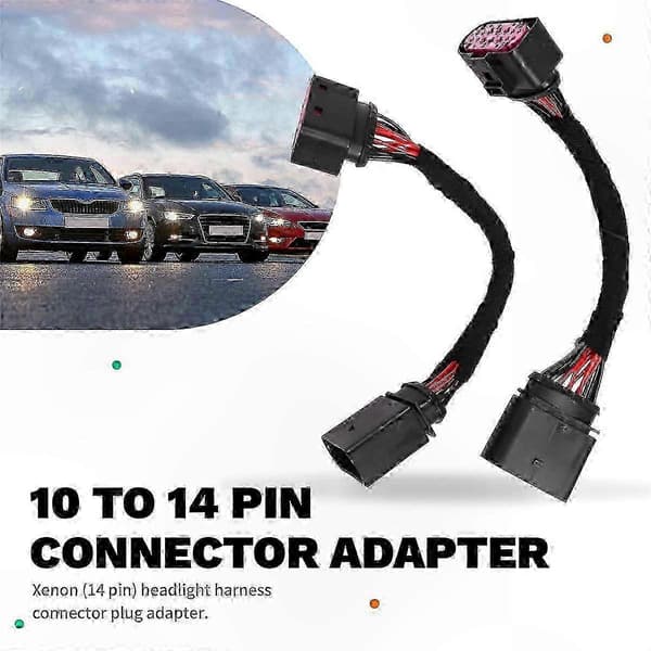 2 stk. xenon-forlygtekabelnet stikadapter til sæde 1J0 973 737 1J0 973 8
