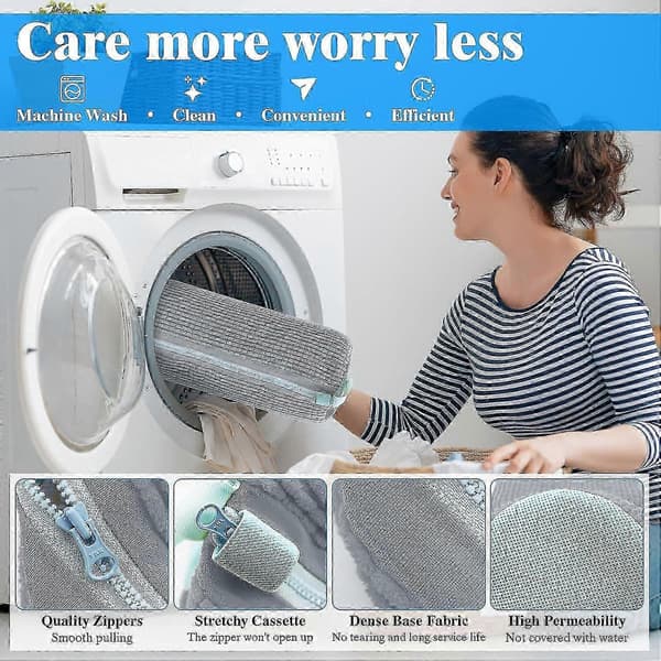 Shoe Laundry Bag Compatible with shing Machine, Laundry Shoe Bag Compatible with sher and Dryer, Reusable Shoe Laundry Bag Grey 2pcs