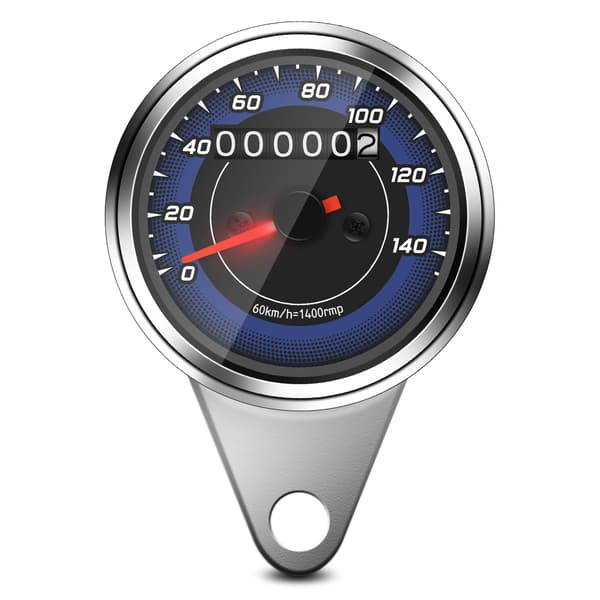 1 stk. Universal Motorcykel Odometer Motorcykel Speedometer Måler KM/T Speedo Meter