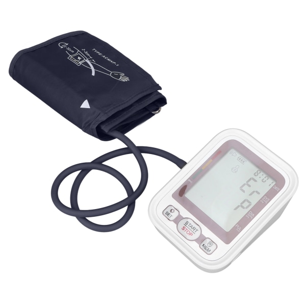 Blodtrycksmätare överarm stor skärm automatisk puls blodtrycksmätare för äldre++/