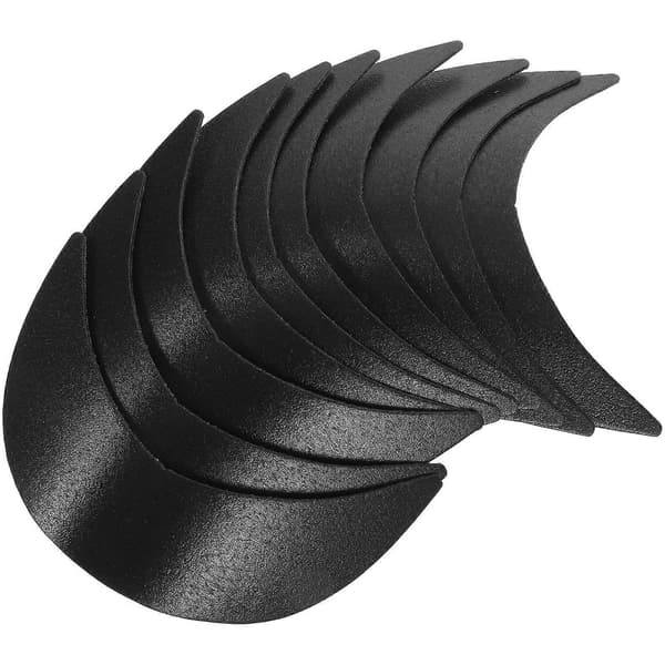 Hattfremstillingstilbehør Kasketindlæg Solskærm Rejser 10-sæt Sort Black 19.00X8.00X1.00CM