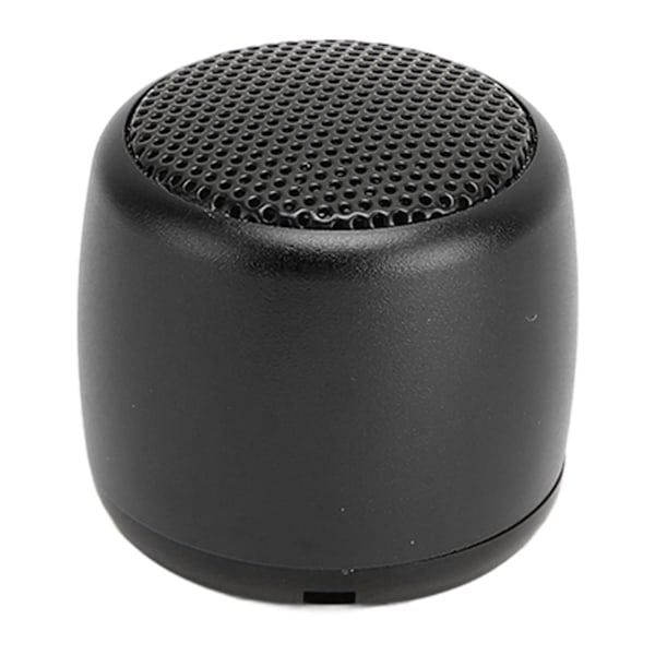 Mini Bluetooth Høyttaler Kraftig Subwoofer USB Oppladbar Metall Bærbar Trådløs Høyttaler for Telefon Nettbrett PC Svart