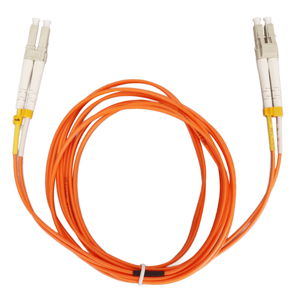 Fiber Patchkabel OM2 Kjerne 2M LC til LC Duplex Multimode Fiberoptisk Kabel for SFP Transceivere Ethernet-brytere