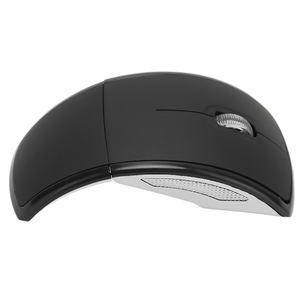 Foldbar Trådløs Mus Bærbar Kompakt 2.4G Trådløs Foldbar Mus 1600dpi Mat Kontor Gaming Mus Sort