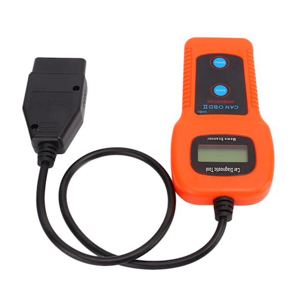 U480 Bil OBD2 Diagnostisk Scanner LCD Display 10‑12V DC Universal Motor Kodelæser Værktøj