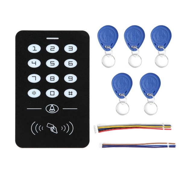 Adgangskode RFID-kortlæser Døradgangskontrol Kontaktløs controller Tastatur System ID-kort //+