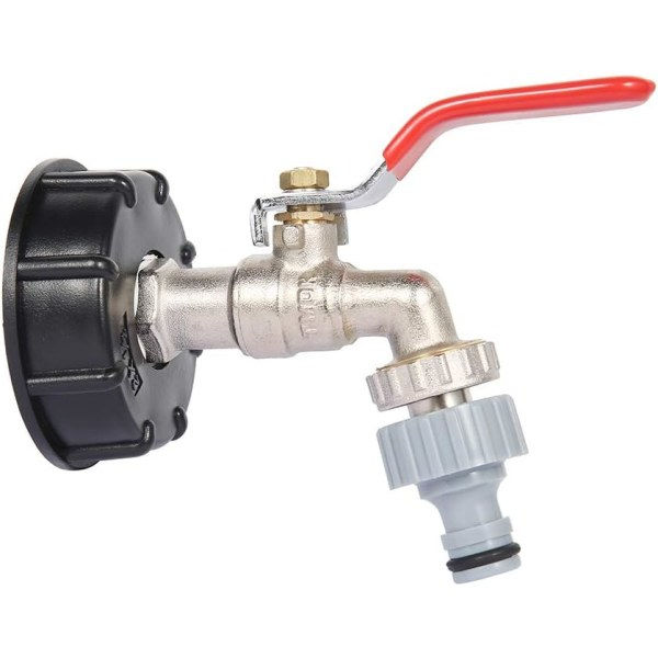 【BEMS】IBC Tank Adapter S60X6 Replacement Valve Fitting 1/2\" Hose