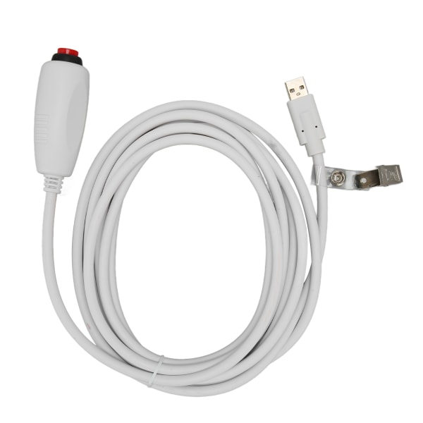 Sjuksköterskeanropsknapp Kabel USB -kontakt Universal ersättningstryckknappsladd med klämma för sjuksköterskestation 9,8 fot ++