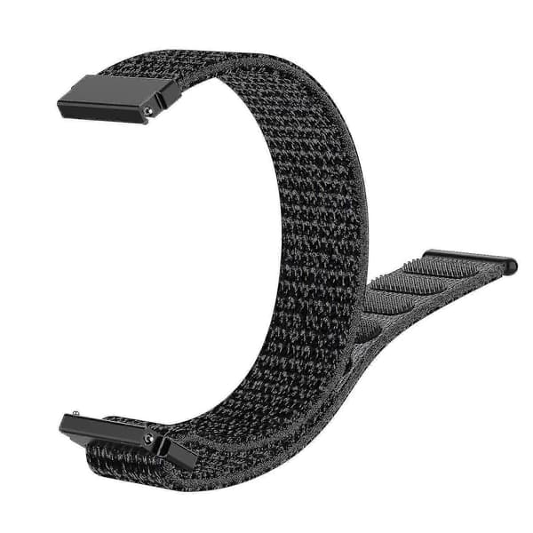 Til Garmin Forerunner 265s / 255s / Venu 2s rem 18mm universel justerbar nylon urrem - orange Black