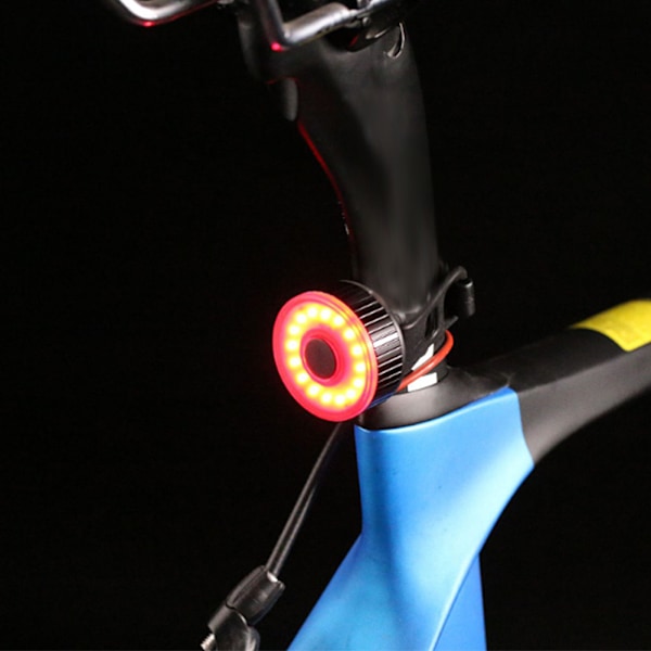 USB-oppladbart sykkellys LED baklys sykkel baklys advarselslampe kompakt design