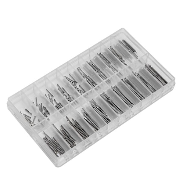 0,9 mm 304 Rostfritt Stål Armbandsur Splitt Stift Urdelar Sortiment 7,5‑26,5 mm