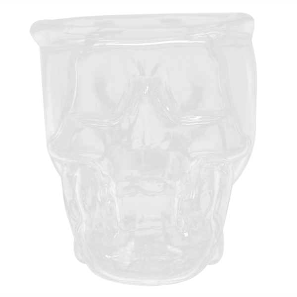 TIMH Glass Cup Innovatiivinen läpinäkyvä SkullHead Cup lasiesineet juoma-astia viinicocktailille