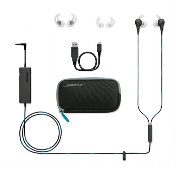 Bose QuietComfort 20 akustiska brusreducerande hörlurar, Apple-enheter eller Android-enheter Black Suitable for Android suitable for apple svart