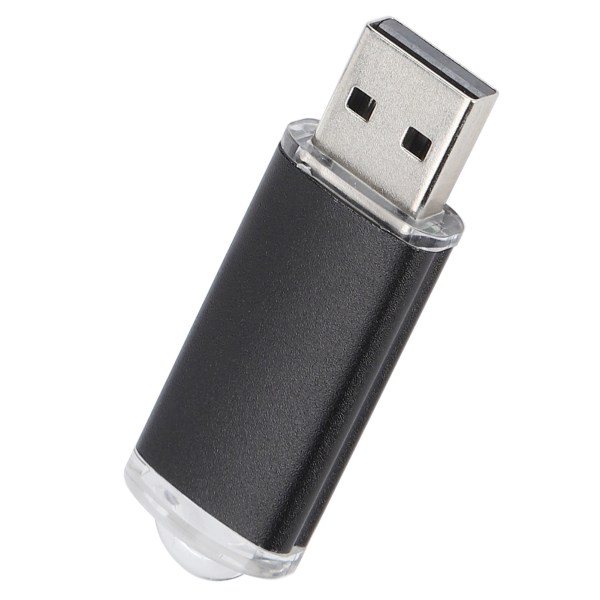 TIMH USB Flash Drive Gjennomsiktig deksel Svart bærbar lagringsminnepinne for PC-nettbrett16GB