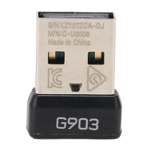 USB-mottaker trådløs 2.4G mus mottakeradapter erstatning for Logitech G903 trådløs mus 0.0