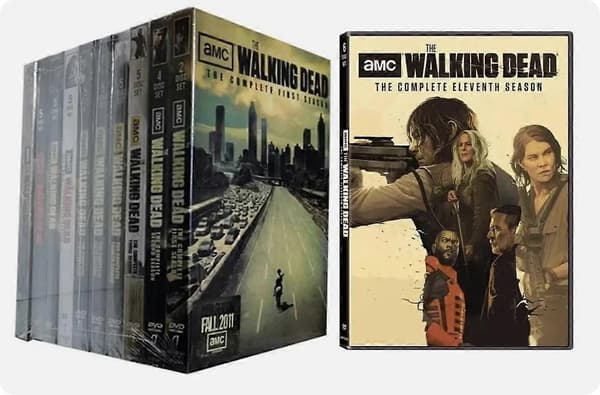 The Walking Dead: Sæson 1-11 Komplet serie 53-disk DVD engelsk version