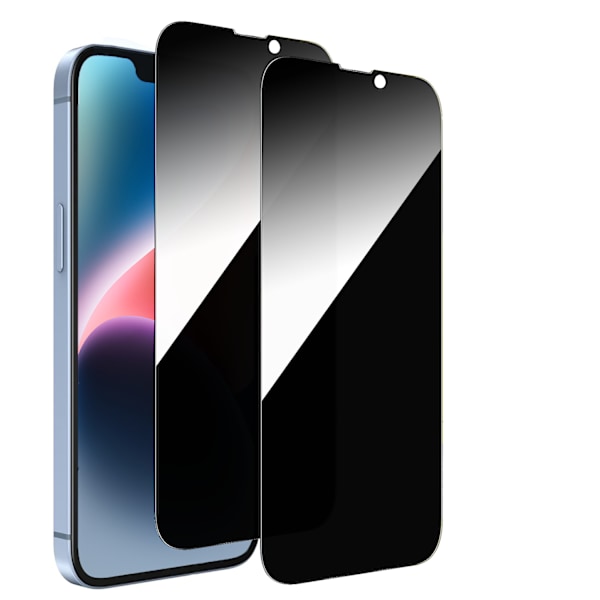 【BEMS】2-Pack Compatible with iPhone 13 / 13 Pro Privacy Screen Protector - Tempered Glass, Anti-Spy, Privacy Screen Protector
