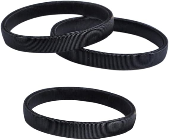2st Herr Elastisk Ärmhållare Armband Svart Elastisk Stål Skjortstrumpa Kompatibel med Polerat Utseende