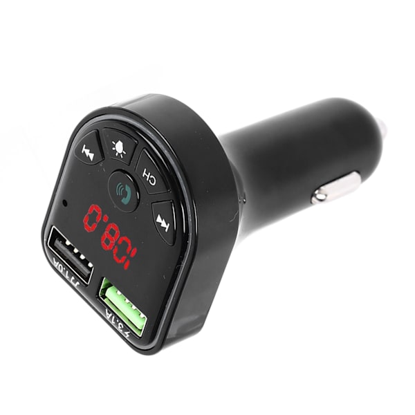 Bluetooth-sändare Inbyggd omgivande ljus Snabbladdning Handsfree-samtal MP3-musikspelare för bilar