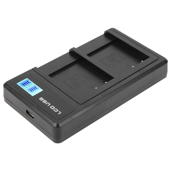 Bärbar kamerabatteriladdare för NPBN1 USB -kamera Dubbelladdare med LCD-skärm/
