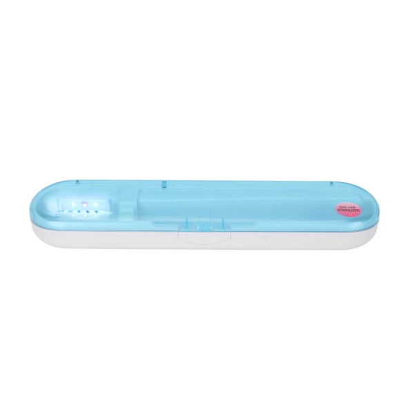 TIMH UVC LED-tandbørste-rengøringsboks Professionel Home Travel Bærbar tandbørste-rengøringsenhed Blå