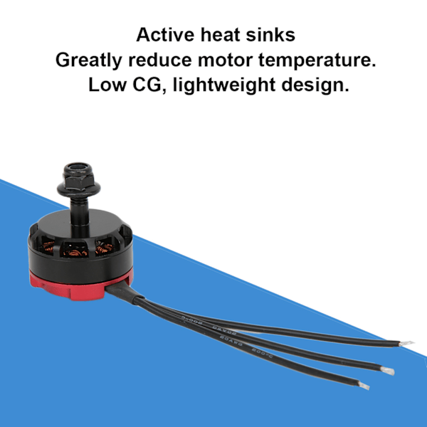 KSX3567 RS2205 2300KV 2205 CCW Børsteløs Motor Quad Drive Motor for FPV Racing Multicopter Rød