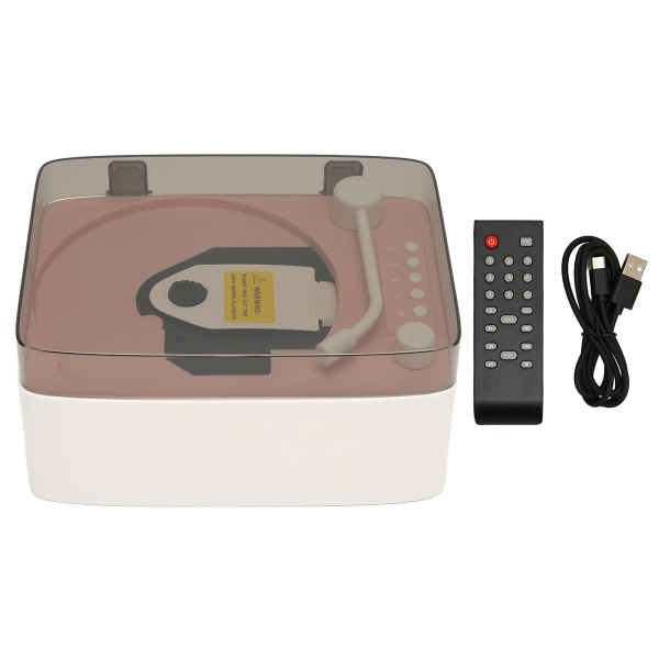CD-afspiller Mini Multifunktionel Vintage Bluetooth-højttaler CD-musikafspiller til hjemmet Pink ++