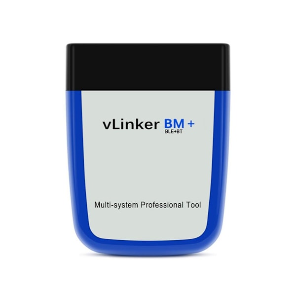 Vgate Vlinker BM + OBD2 V2.2 Bluetooth Dual Mode 4.0 Diagnostic Automobile Fault Detector kompatibel för Android/för IOS