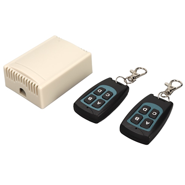 Rele Kaukokytkin 4 Kanavaa 10A ABS Langaton Moduuli 433Mhz Lähettimellä Nostin Ikkunalle DC12V 24V