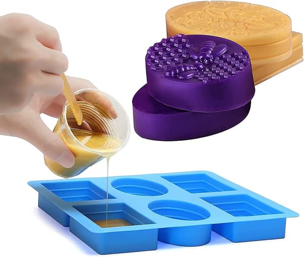 Silikone sæbeform, silikoneforme, pander, kager, chokolade, kiks, sæbe, DIY håndværk [BEMS]