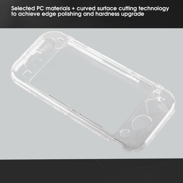 TIMH Game Console Case Light Clear Hard Beskyttelse Bakdeksel Antiripe beskyttende tilbehør for Switch Lite