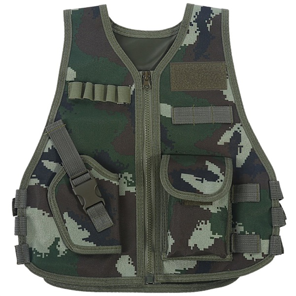 Camouflage Vest for Kids - Perfect for Outdoor Hunting Game! (Jungle Camouflage, Size S)