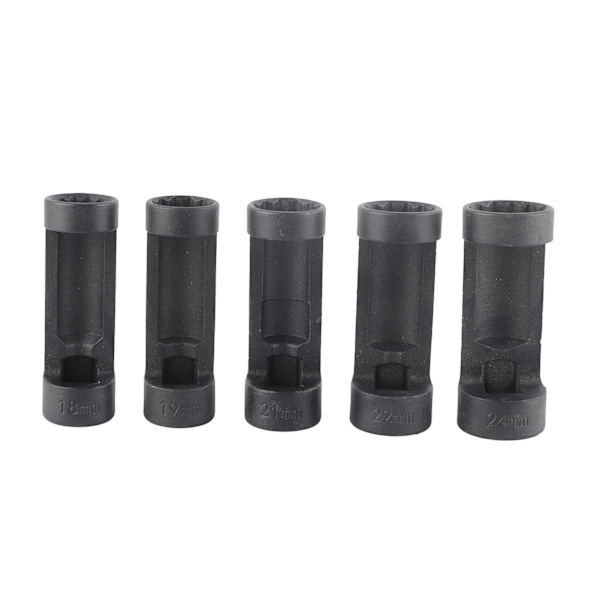 5 st Fjäderbensmutter Sockelset Fjäderbenshylsa 1/2in Drive 18‑24mm för bilreparationsverktyg