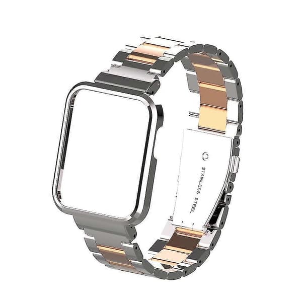 Metalrem til Xiaomi Mi Watch Lite / Redmi Watch Silver Rose Gold