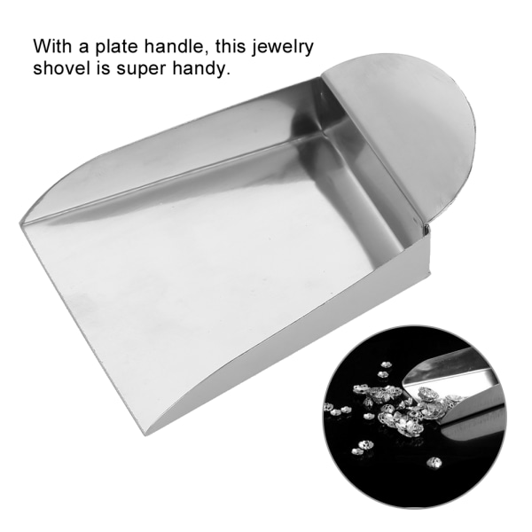 Smykkespade for perler Edelstener Diamantperler Scoop Stålverktøy med tallerkenhåndtak/