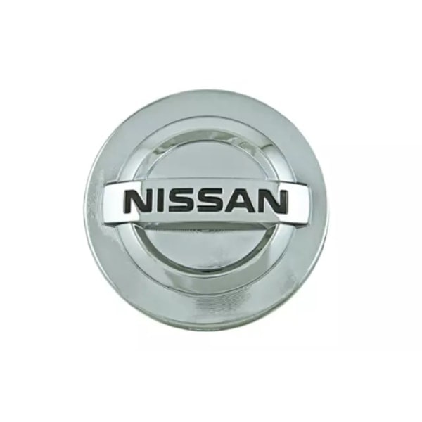 【BEMS】4-pack Nissan Hubcaps / Wheel Hub Emblems - 54mm Silver