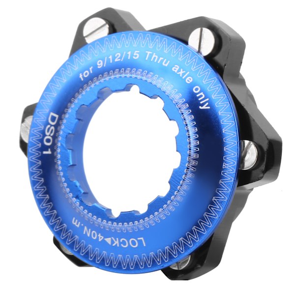 Center Lock Adapter 6 Bolte Center Skivebremse Rotor Konverteringssæde til Cykel Mountainbike (Sort Blå)