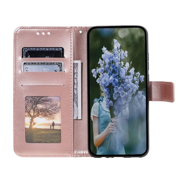 【BEMS】Mandala Wallet Case Compatible with iPhone 17e - Rose Rosa guld pink