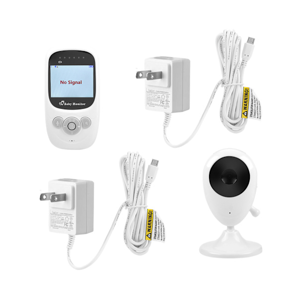 Trådløs Digital Farve LCD Baby Monitor Kamera Nattesyn Lyd Video 2.4GHz (US 100-240V)