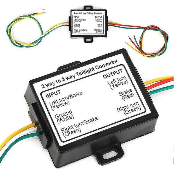 2-leder til 3-leder trailerkabeladapter, splejsningsfri elektrisk systemkabel Kompatibel med amerikanske køretøjer