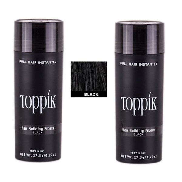 2x Toppik Large - 27,5g - Sort - Svart